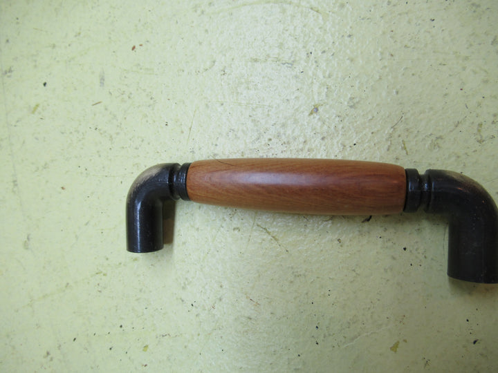Retro Antique Bronze with Wood Insert Pull Handles 30H x 117L x 12D