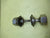 Art Deco Chrome Hexagonal Door Handle with Hexagonal Plate 40Dia x 60H/Plate 60Dia