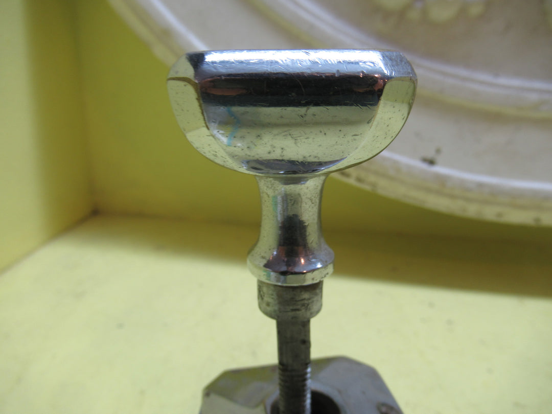 Art Deco Square Stepped Rounded Door Handle with Square Pyramid Door Plate 42SQ  x 45H/Plate 55SQ x 12H