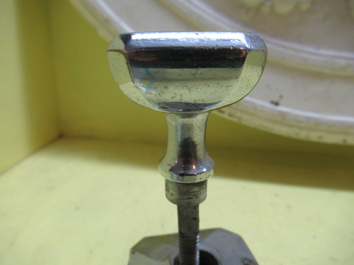Art Deco Square Stepped Rounded Door Handle with Square Pyramid Door Plate 42SQ  x 45H/Plate 55SQ x 12H