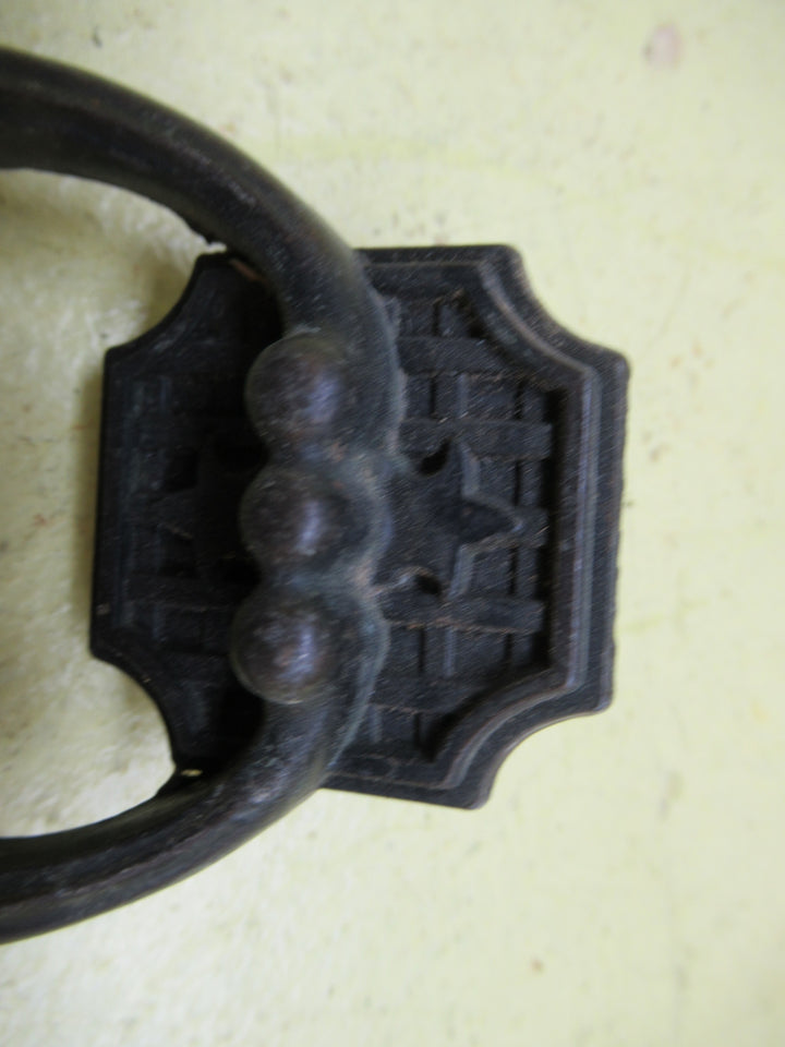 Plaque Tudor Style Draw Pull70H x 40-60W x 25D
