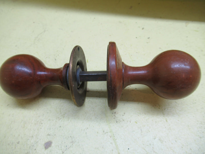 Wood Effect Bakelite Ball Knob Handles 80H x 45D/Plate 65Dia