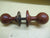 Wood Effect Bakelite Ball Knob Handles 80H x 45D/Plate 65Dia