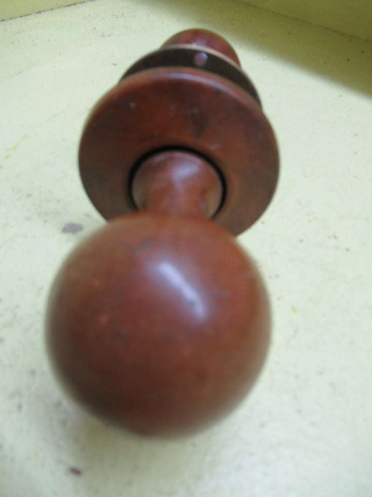 Wood Effect Bakelite Ball Knob Handles 80H x 45D/Plate 65Dia