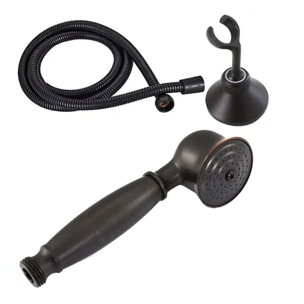 Brass&Porcelain Bathroom Hand Shower Head Rainfall Shower Faucet  Bracket Shower Hose