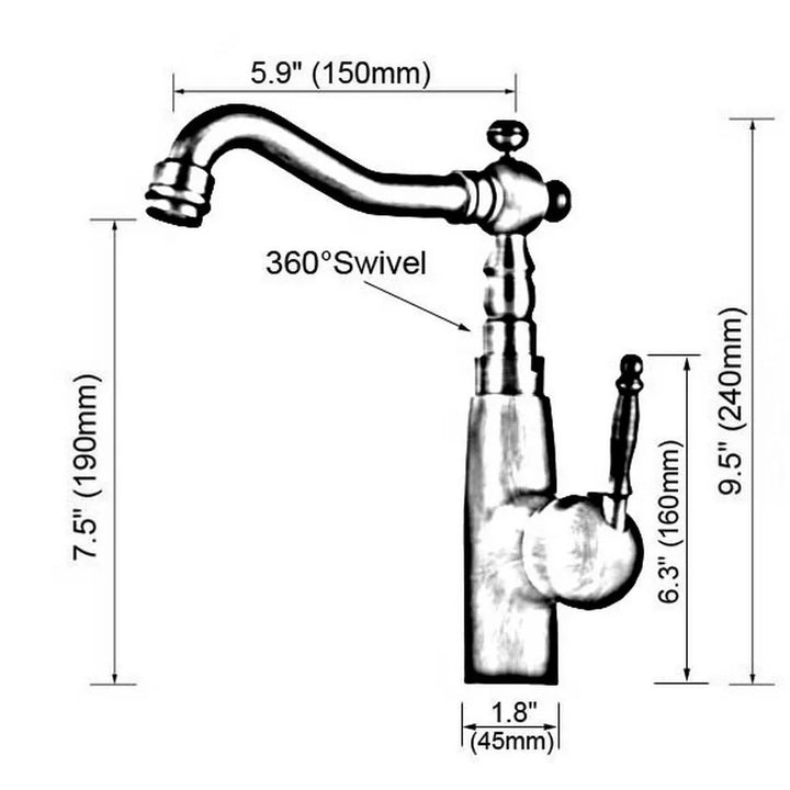 Bathroom sink faucet cold and hot bathroom faucet Antique Red Copper faucet mixer Nnf630