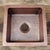 40x40x15cm Honeycomb Design Copper Single Bowl Drop-In Bar Sink Kitchen Sink