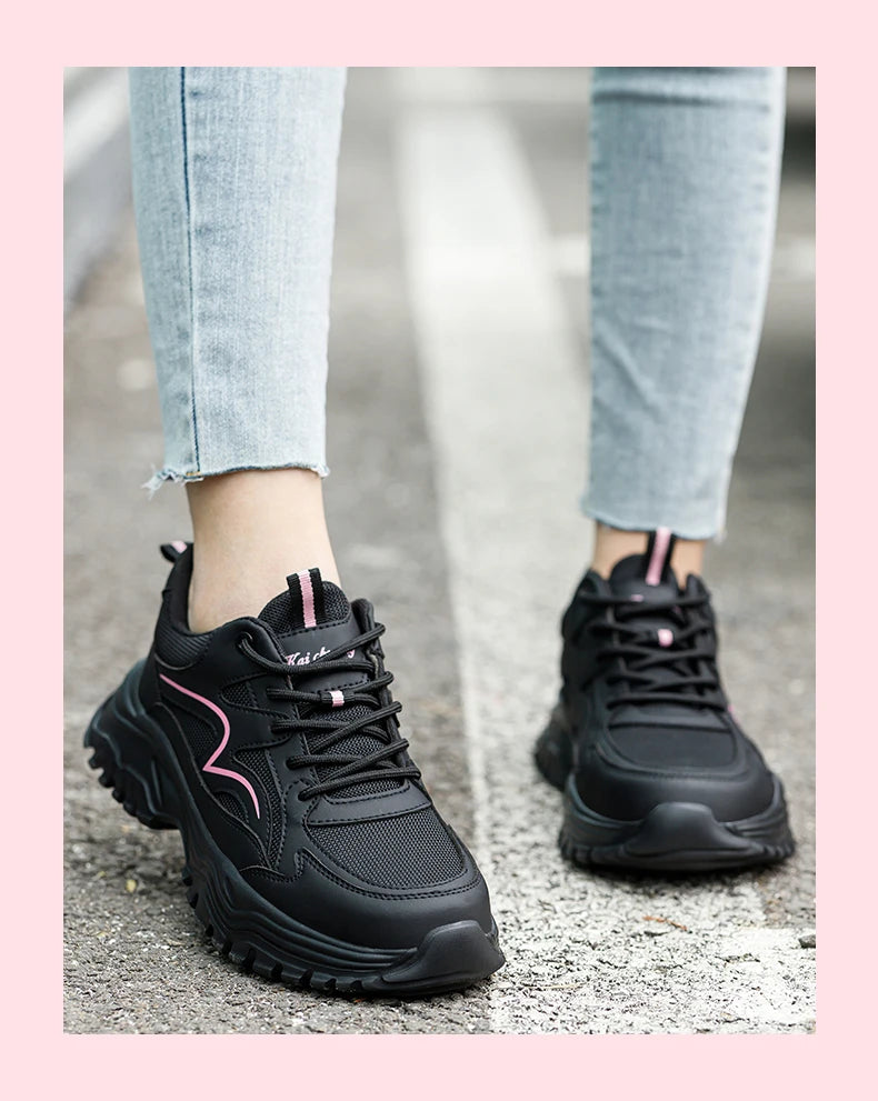 Safety Shoes Women Work Sneakers Structured Shoes Pneumatic-Proof Protective Shoes Work Boots Steel Toe Female Platform Shoes