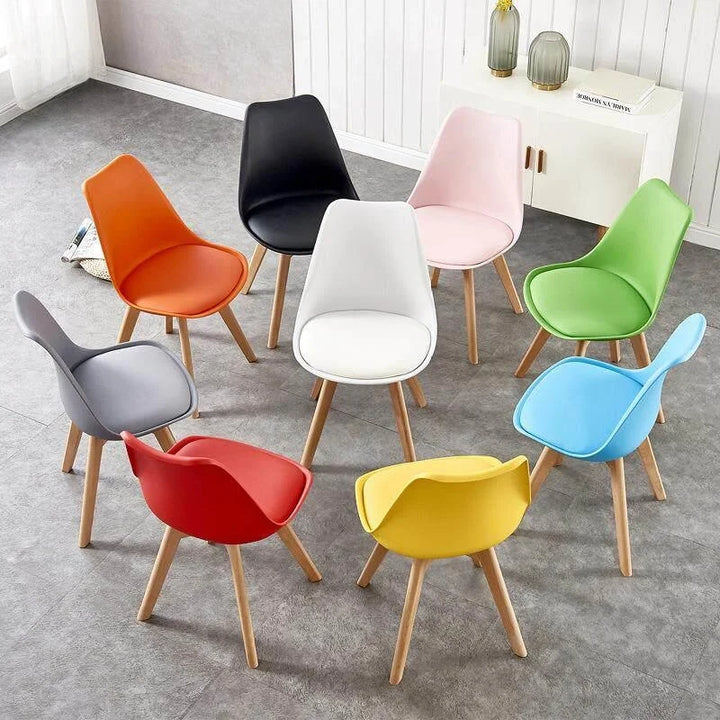 Comfortable Backless Dining Chair Office Chair Cafe Balcony Leisure Simple Home Use Tulip Chair Car Pulling Restaurant Chair