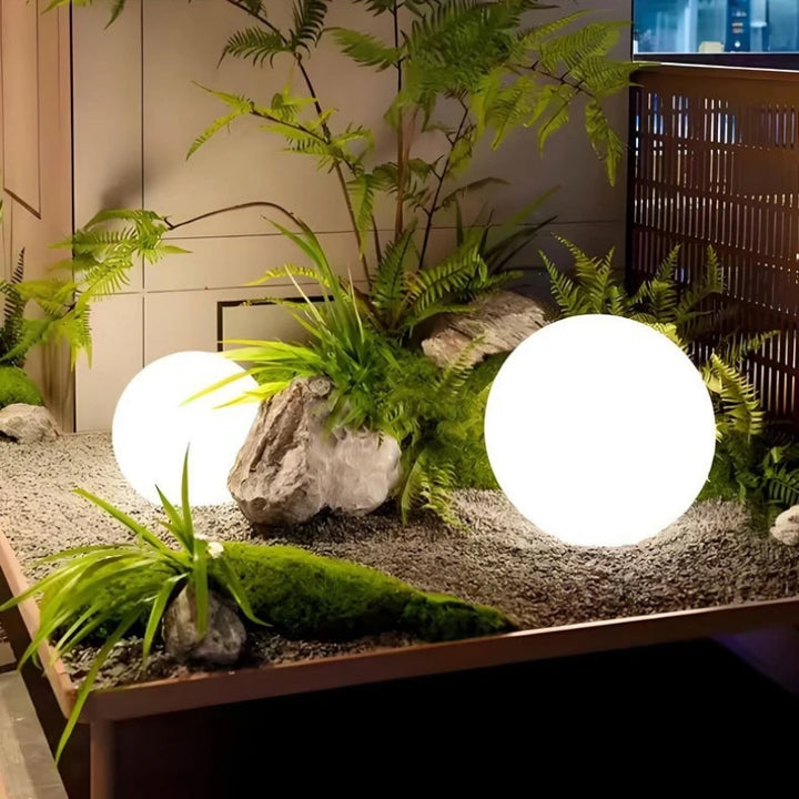 Solar LED Ball Light with Remote Control 16 Color & Brightness Adjustable IP65 Waterproof Split Solar Garden Lights for Lawn