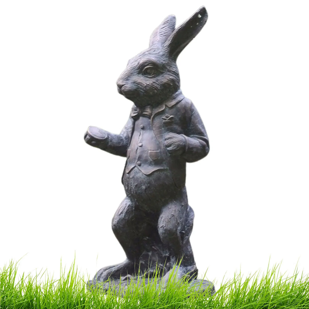 New Alice In Wonderland Garden Statue Caterpillar Rabbit Cheshire Cat Sculpture Resin Crafts Indoor Outdoor