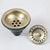 KEMAIDI Kitchen Sink Drain Strainer Stainless Steel Pop Up Sink Stopper Anti-Clogging Sink Food Catcher Basket Odor Filter Sink