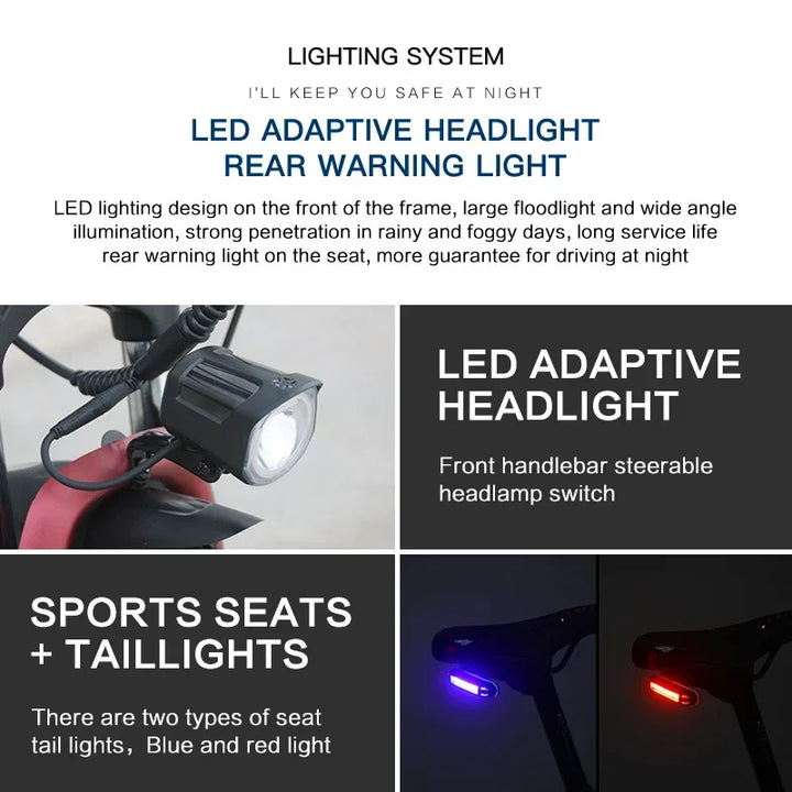 AKEZ style Electric Bicycle 350W Brushless motor 36V13AH Lithium Battery E Bike 26 Inch tire City commuting Adult Electric Bike