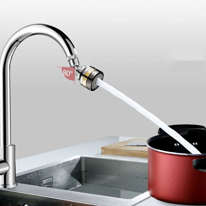 Faucet Splash-proof Gold Edge Half-copper Universal Extension Tube Kitchen Extension Shower Bubbler Booster Water Nozzle