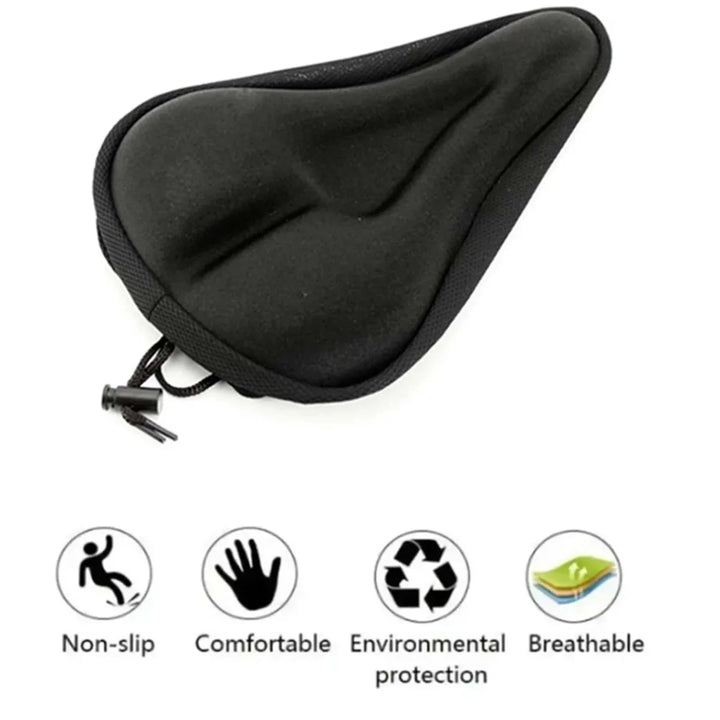 1PC Bike Seat Cushion Gel Padded Soft Cover for Men Women Comfortable Bicycle Saddle Pad Outdoor Cycling Accessory