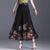 Thin Chinese Style Floral Chiffon Wide Leg Pants Women Tie Die Printed Button Loose High Waist Vintage Straight Trousers