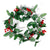 2M Christmas Artificial Holly Leaves Vine Garland Red Berries Ivy Vine Xmas Tree Rattan Wreath