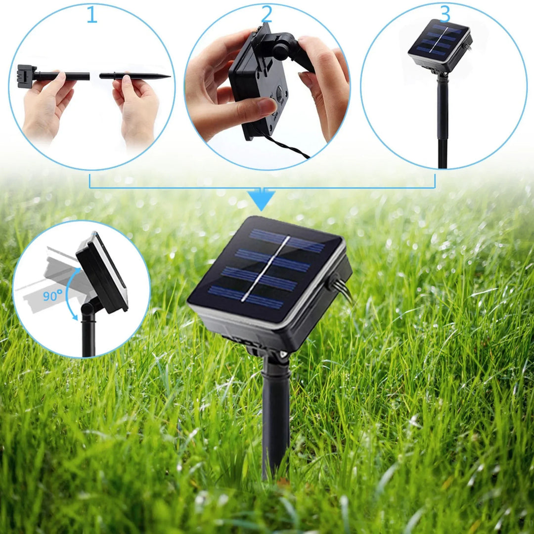 Water droplets Solar String Lights led Waterproof Outdoor Decoration garland