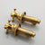 YANKSMART Bathroom Bathtub Retro Spout Golden Polished 3 Pieces Basin Sink Brass Faucets Deck Mounted Cold & Hot Water Mixer Tap