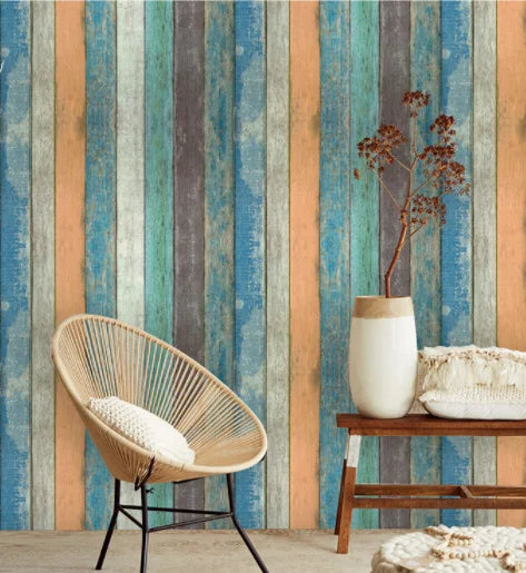 Wood Vinyl Wallpaper Roll Wood Grain Self Adhesive Wallpaper Kitchen Wardrobe Cabinet Furniture Contact Paper Renovation Door