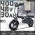 DEEPOWER K300 Electric Bike 400W 48V 30AH Adult Folding Electric Bicycle With Basket Mini Ebike for Urban Commuter Man Woman