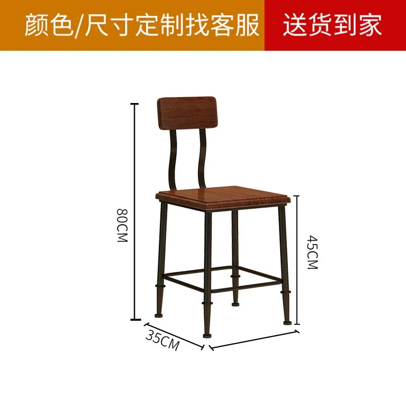 GY60 Industrial Wooden and Iron Dining Set, Creative Water Pipe Table, , Rustic Dining Furniture