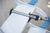 Carbon Steel Blue Manual Telescoping Upright Folding Attic Ladder