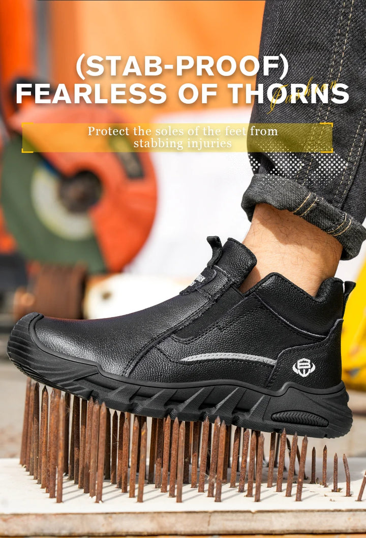 Insulated 6KV Plastic Toe Men's Safety Shoes Anti-impact Puncture-Resistant Work Boots Durable Labor Protection Footwear