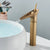 Antique Brass Basin Faucet Waterfall Bathroom Faucet Single Handle Basin Mixer Tap Deck Mounted One Hole Bronze Black Tap