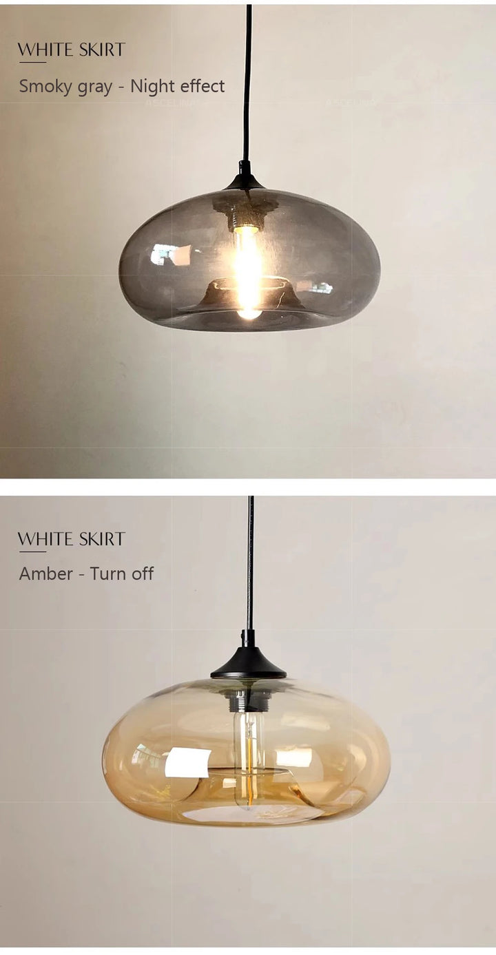 Modern Glass Colorful Pendant Lights Indoor Pendant Lamps