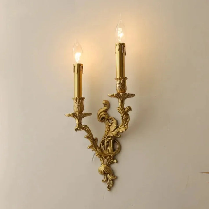 Nordic Copper Wall Lamps Living Dining Room Bedroom Bedsides Lights Corridor Retro Loft Villa Home Decor