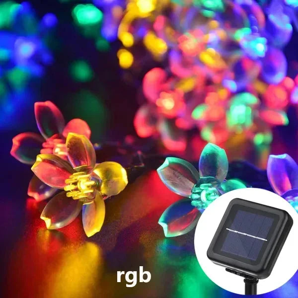 Solar Bee LED String Lights Outdoor Holiday Party Lighting Night Lamp for Garden