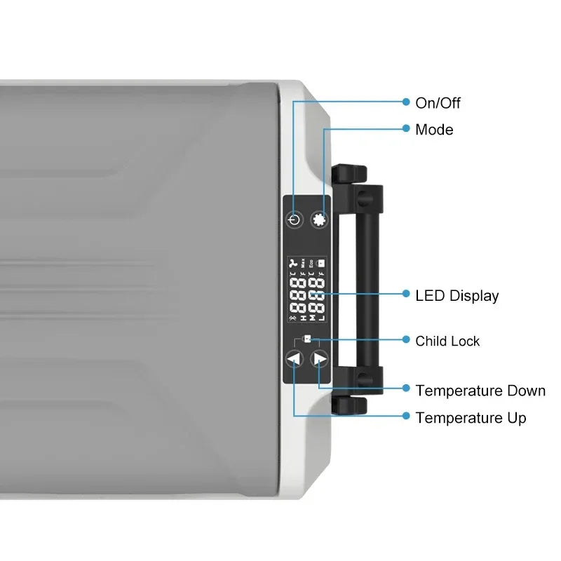 EA55 55L car  fridges with 12v compressor cooling system big capacity small cooler
