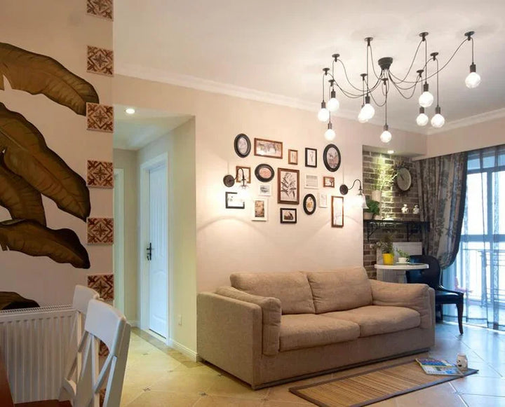 LOFT Office Retro Industrial Wind Chandelier Clothing Store Creative 6 First Sky Girl Scatter Chandelier