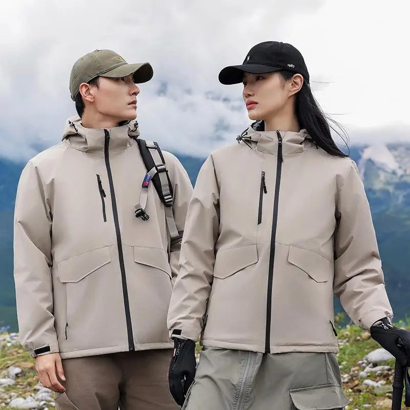 customized logo Spring Autumn Brand Men's Windproof Zipper Jacket Casual High Quality Hooded Baseball Jacket Outdoor C2366