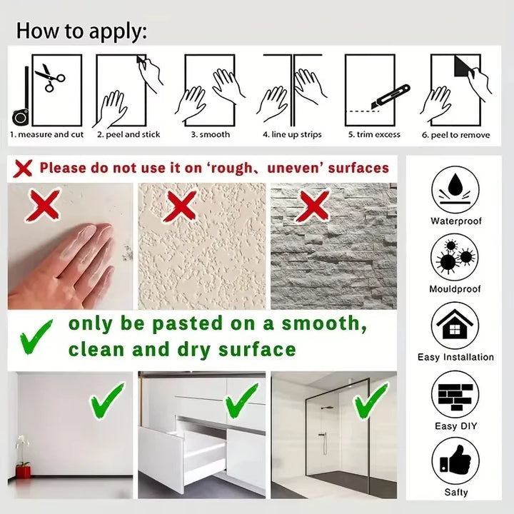 Wood Grain Self Adhesive Wallpaper Decorative Wall Stickers Waterproof Removable Wallpaper for Furniture Stove Cabinet Decor