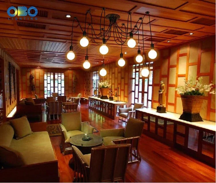 LOFT Office Retro Industrial Wind Chandelier Clothing Store Creative 6 First Sky Girl Scatter Chandelier