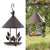 Iron Bird Feeder Rainproof Windproof Hanging Style