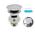Bathroom Push Down Pop-Up Drain Sink Waste Stopper Valve Chrome Body with Color Lid Washbasin Water Head Deodorization Stopper