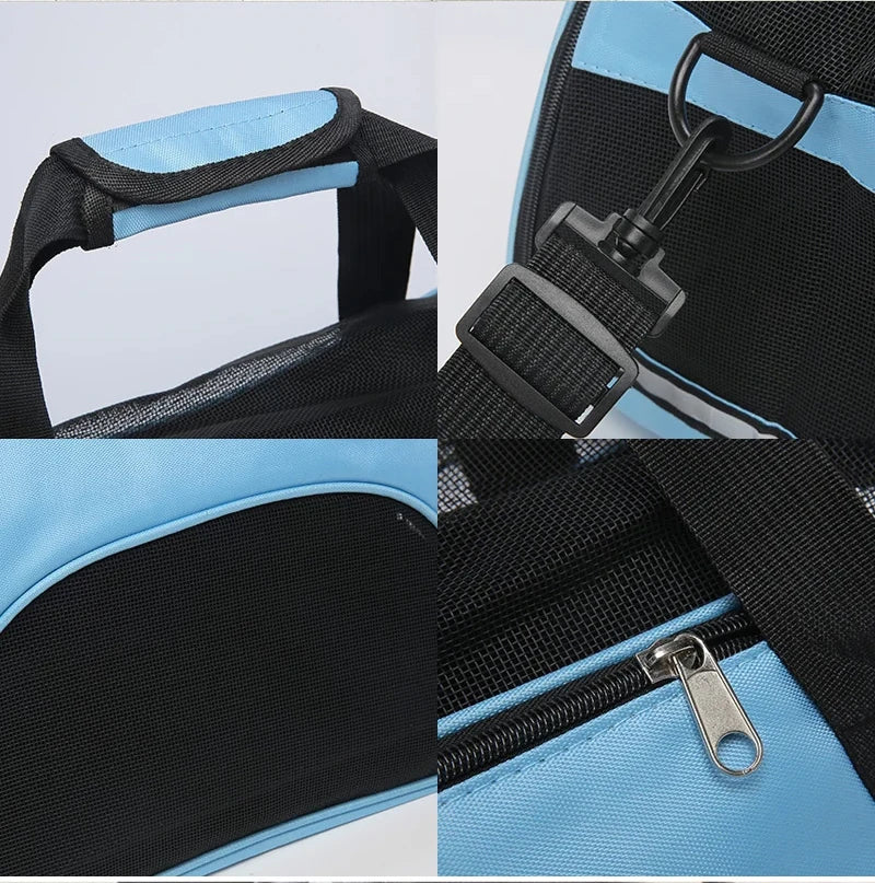 Portable Dog Cat Carrier Bag Pet Puppy Travel Bags Foldable Cats Handbag Travel Pet Bag Transport Bag