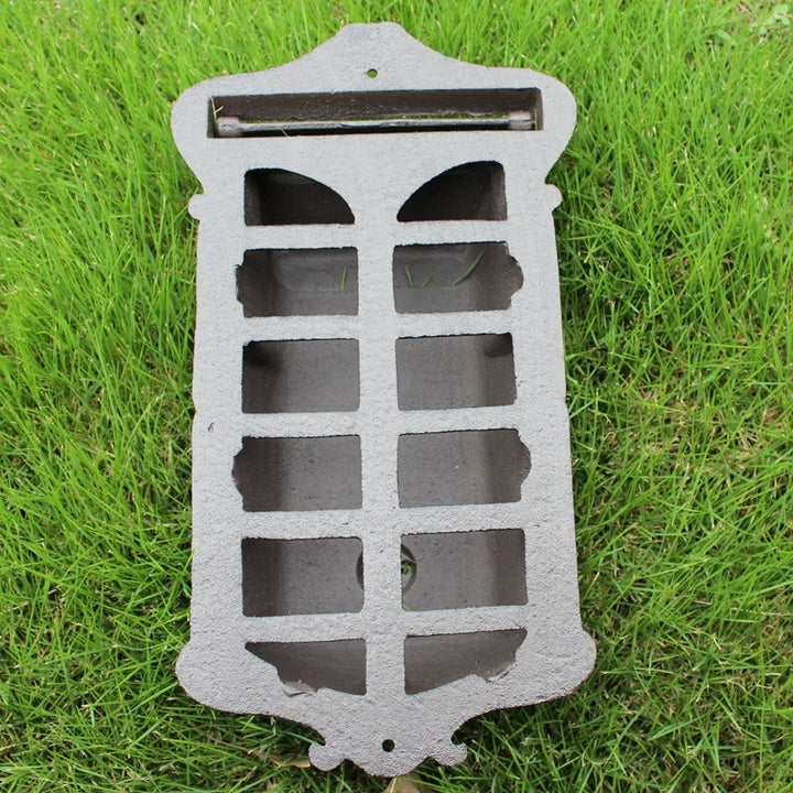 European Retro Letter Mailbox/Cast Iron Old Post Case Courtyard Wall Mounted Letter Box