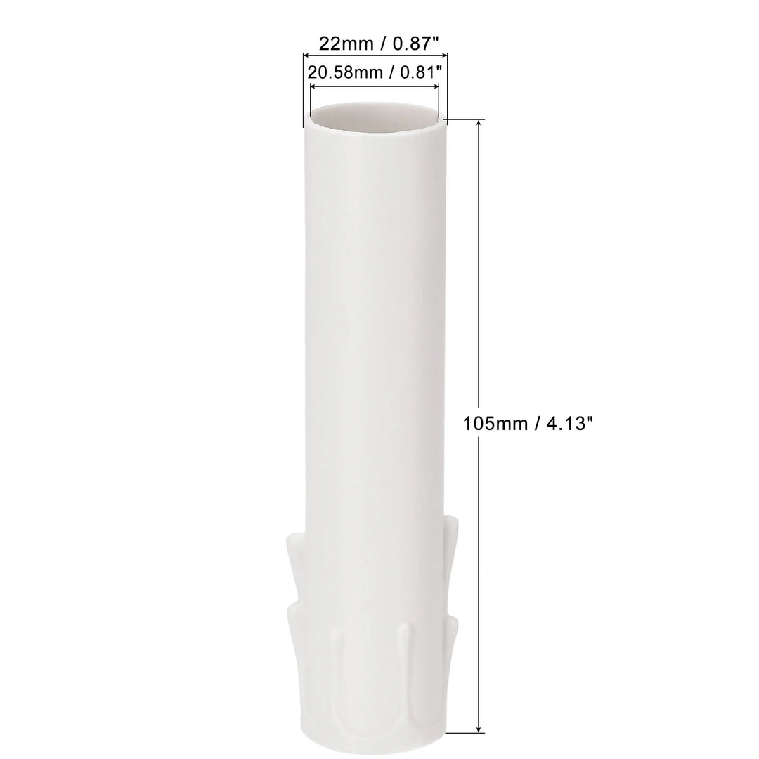 12Pcs Candle Tube Table Lamp Base Candle Lamp Holder Tube Candle Lamp Base Sleeve Candle Bulb Base Cover for E12 Chandelier