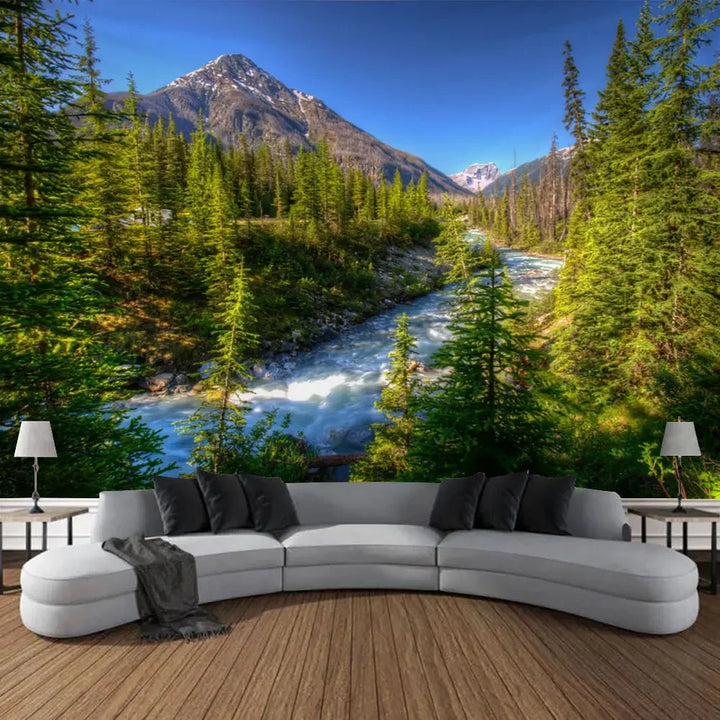 Beautiful Natural Forest Printed Large Wall Tapestry Hanging Bohemian Wall Tapestries Mandala Wall Art Decor