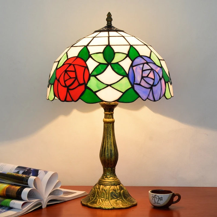 Turkish Table Lamp Tiffany Stained Glass with Dragonflys Vintage Desk Lamp Mediterranean Deco Lighting