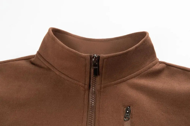customized LOGO New Men's Sweatshirt Arm Zipper Men's Pocket Zipper Long Sleeve Casual Sports Shirt LS-GT2519