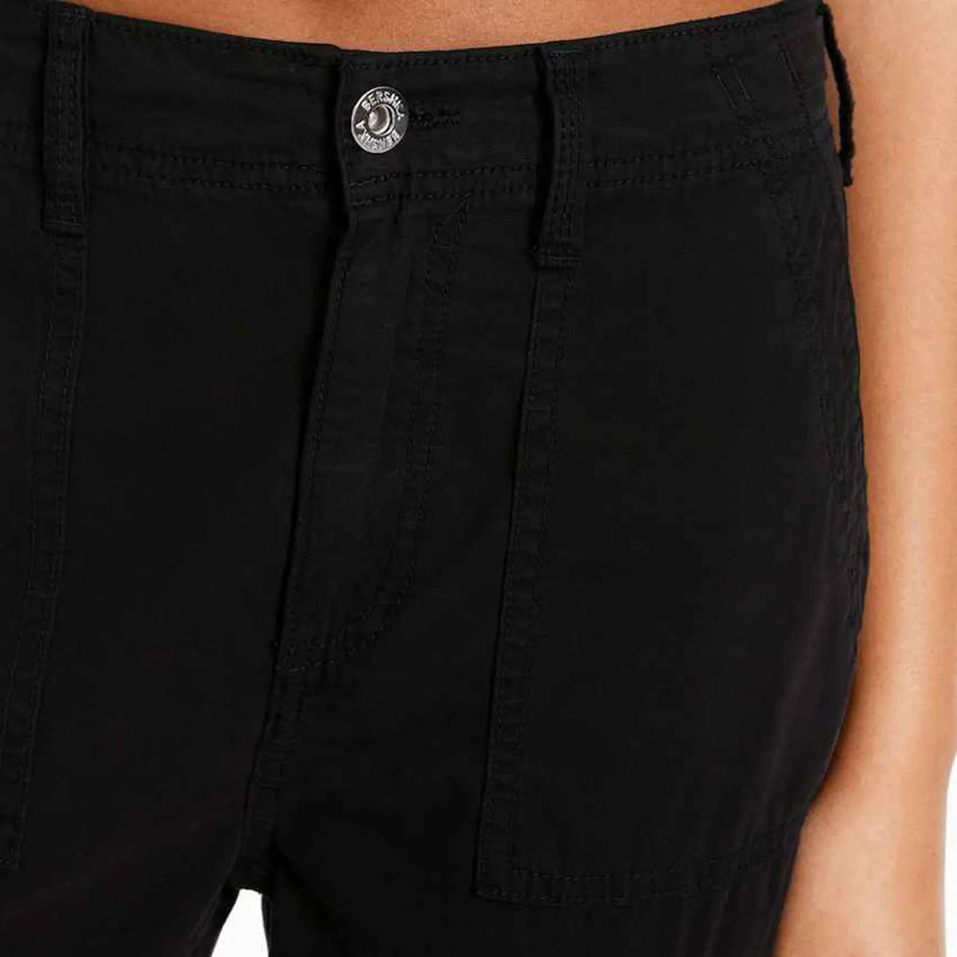 Women'S Adjustable Straight Fit Cargo Pants Adjustable Baggy With Pockets  Elastic Waist Casual Cargo Pants Relaxed Fit Pull On