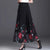 Thin Chinese Style Floral Chiffon Wide Leg Pants Women Tie Die Printed Button Loose High Waist Vintage Straight Trousers