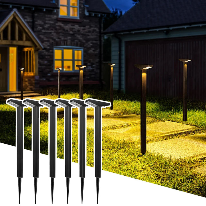 Solar-Powered Lawn Lights, Outdoor Waterproof Ground Lights, Suitable for Courtyards, Paths, Gardens, Lawns, Camping, Outdoor Areas, and Deck Ambiance Decoration and Landscaping