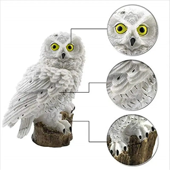 Solar Owl Ground Light LED Outdoor Courtyard Lamp Garden Light Waterproof Stake Light Pathway Decor Solar Patio Ground Lantern