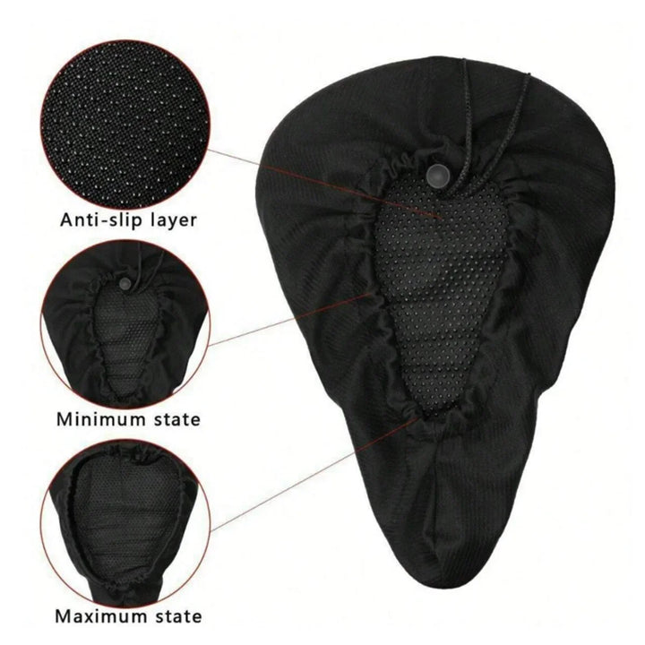1PC Bike Seat Cushion Gel Padded Soft Cover for Men Women Comfortable Bicycle Saddle Pad Outdoor Cycling Accessory